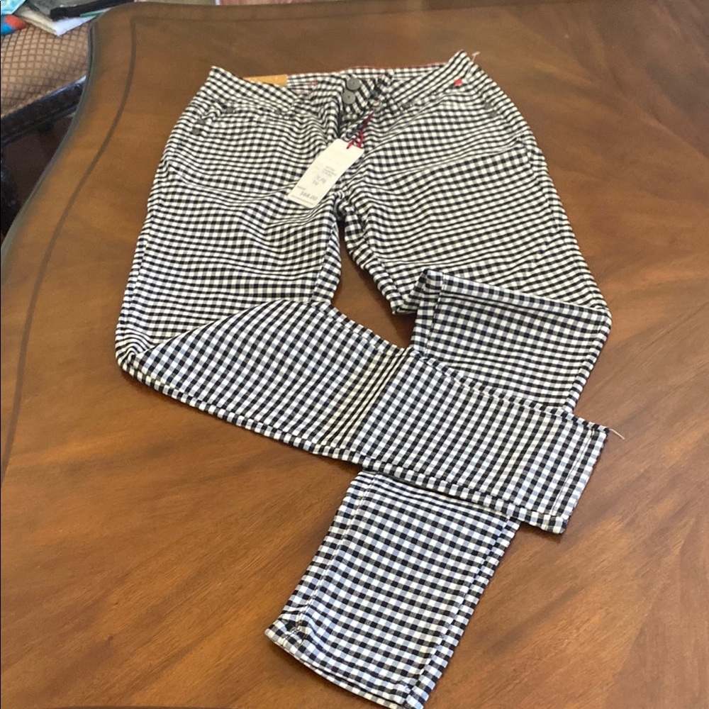 Black and White Checkered Pants